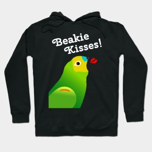 Beakie Kisses Blue Front Amazon Parrot Cute Hoodie